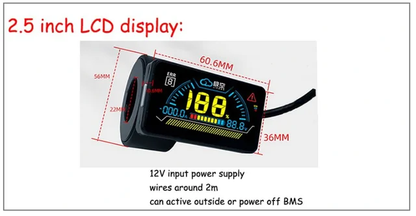 2.5 inch display for JK bms