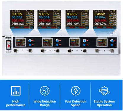 5v 50Amp 4 Channel Aging Load Capacity Tester for all Types Cells and Battery.